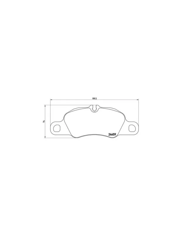PASTILLA DE FRENO P 65 018 BREMBO - PORSCHE 911 (997) - Eje delantero Directo De Fábrica